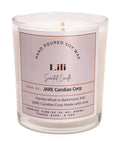 Lili - Lush Gardenia, Tuberose - Soy Wax Scented Candle - JARE CANDLES