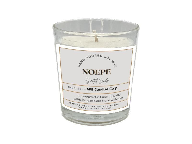 NOEPE Coastal Jasmine, Driftwood - Soy Wax Scented Candle