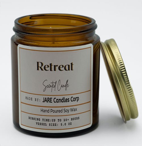 Retreat - Soy Wax Scented Candle - JARE CANDLES