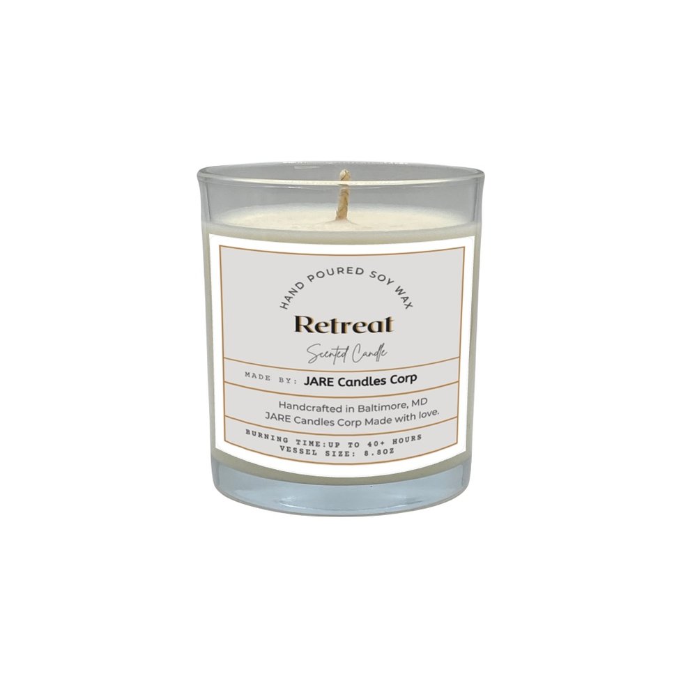 Retreat Lemongrass, Patchouli, & Lime - Soy Wax Scented Candle